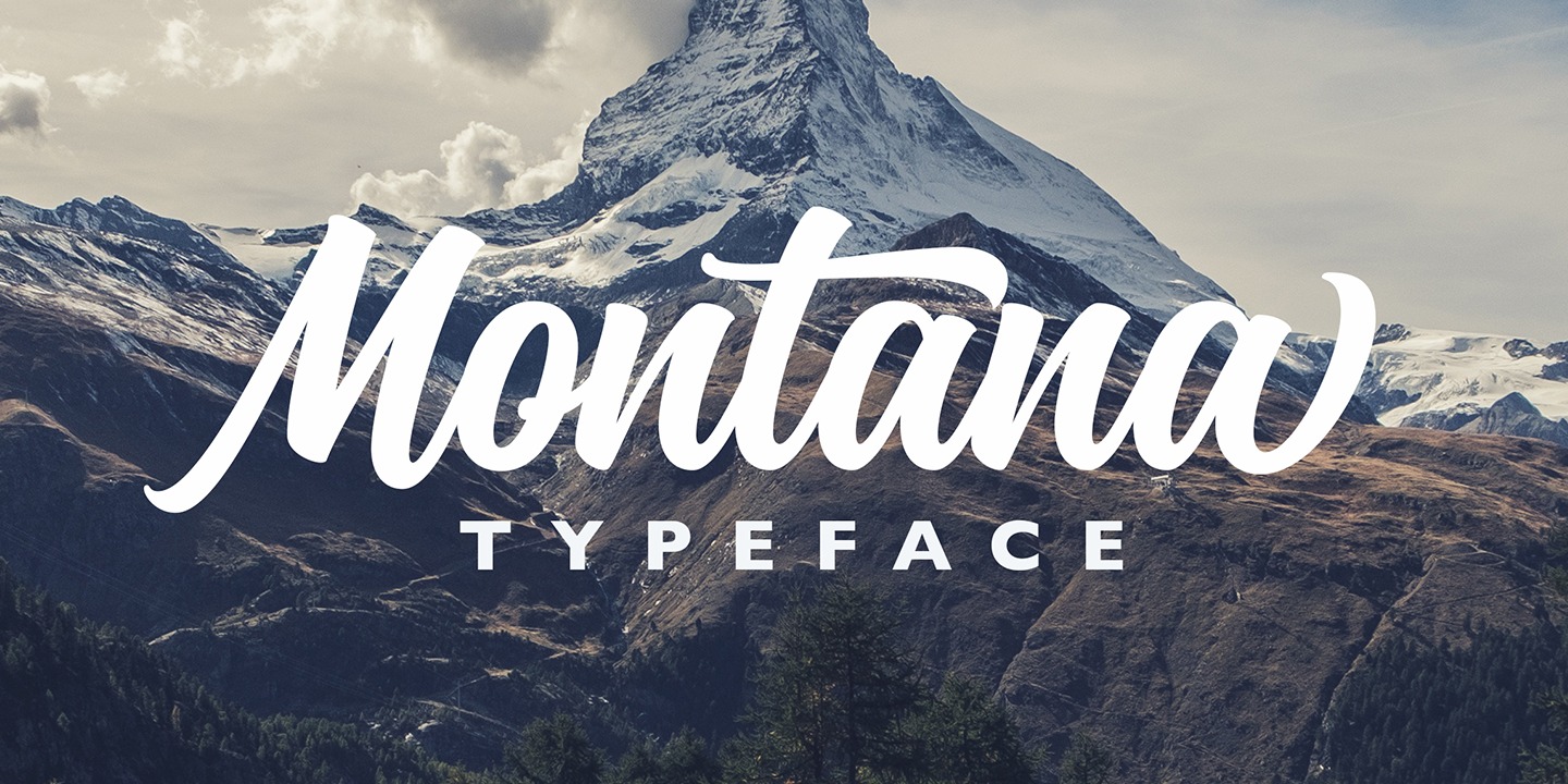 Przykładowa czcionka Montana Typeface #7